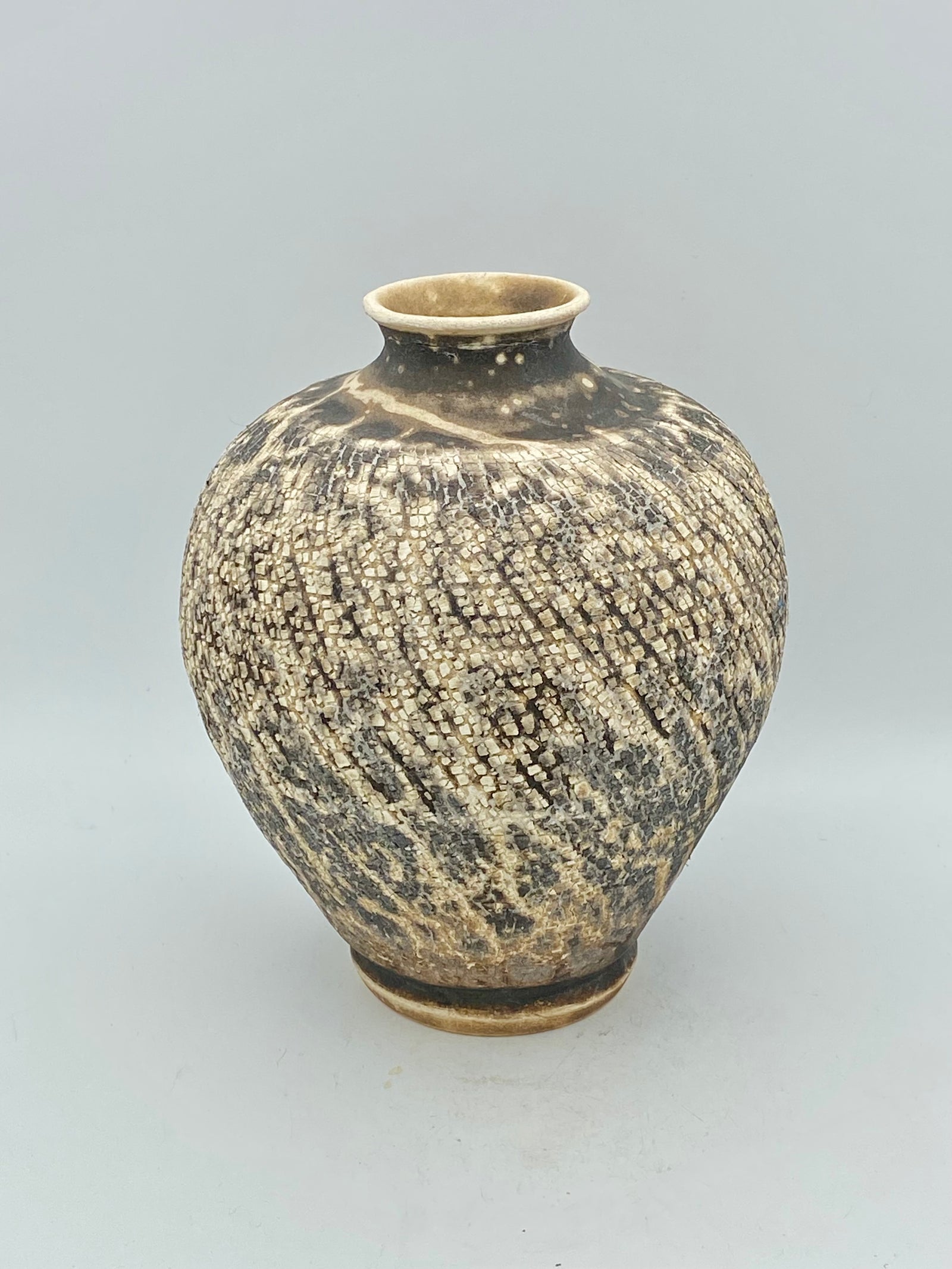 Obvara Raku Vase #2 by Mark Kazanoff