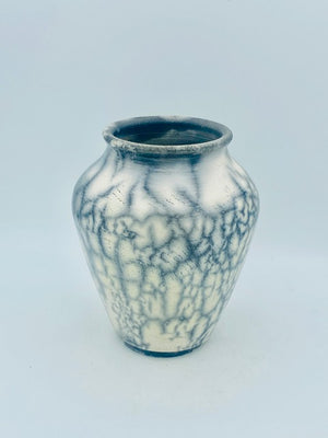 Raku Crackle Pot by Mark Kazanoff