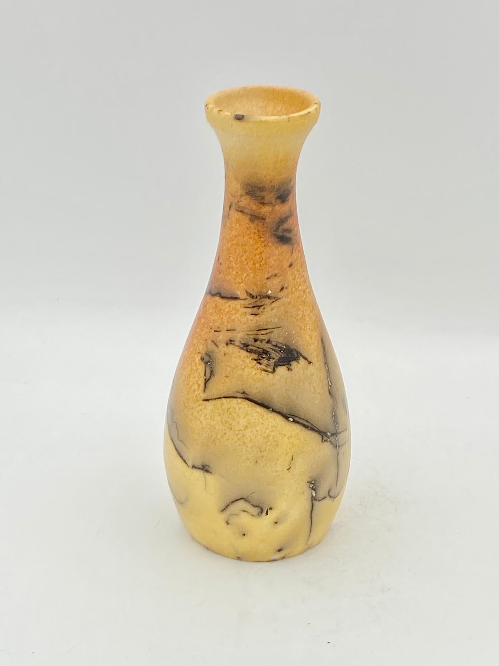 Raku Horsehair Vase #1 by Mark Kazanoff