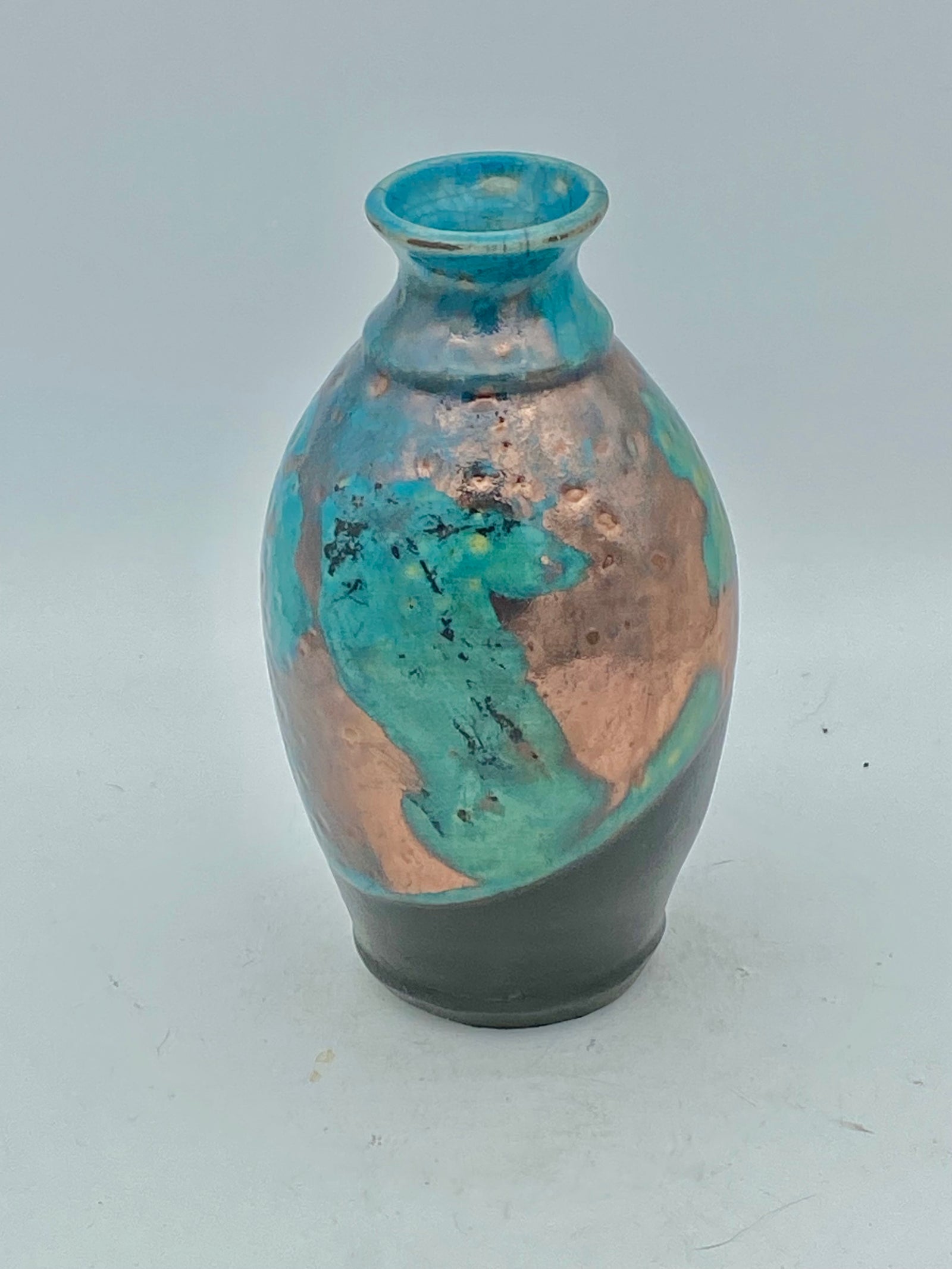 Raku Vase #1 by Mark Kazanoff