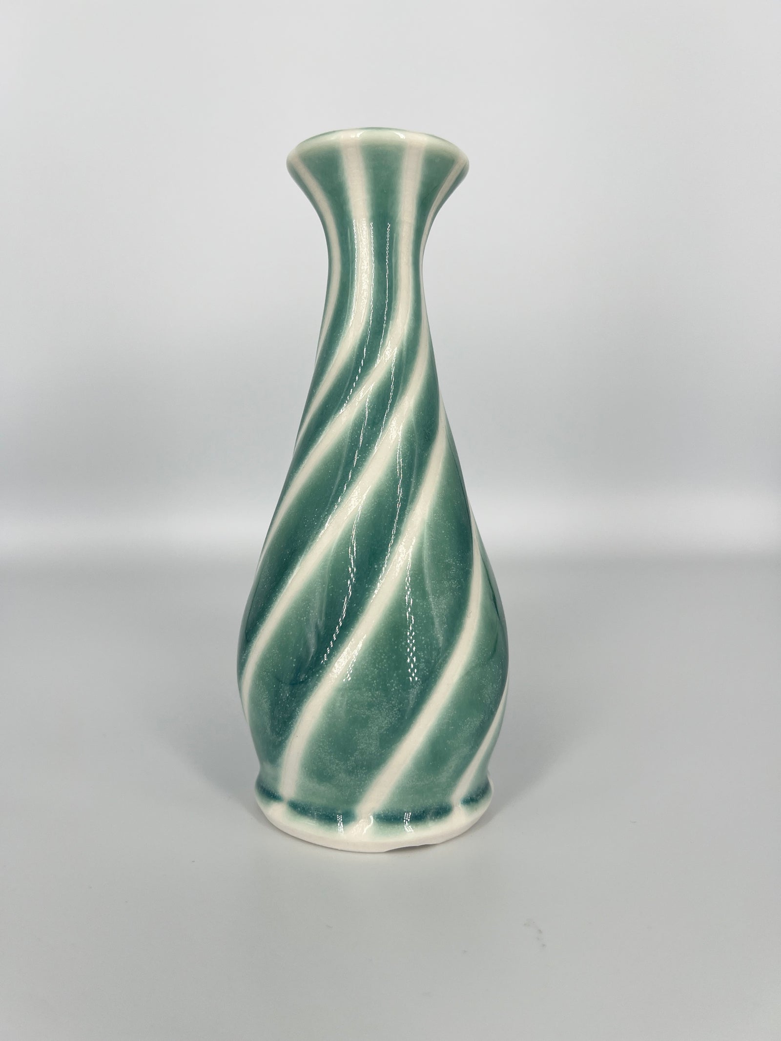 Sea Foam Spiral Vase #2 by Mark Kazanoff