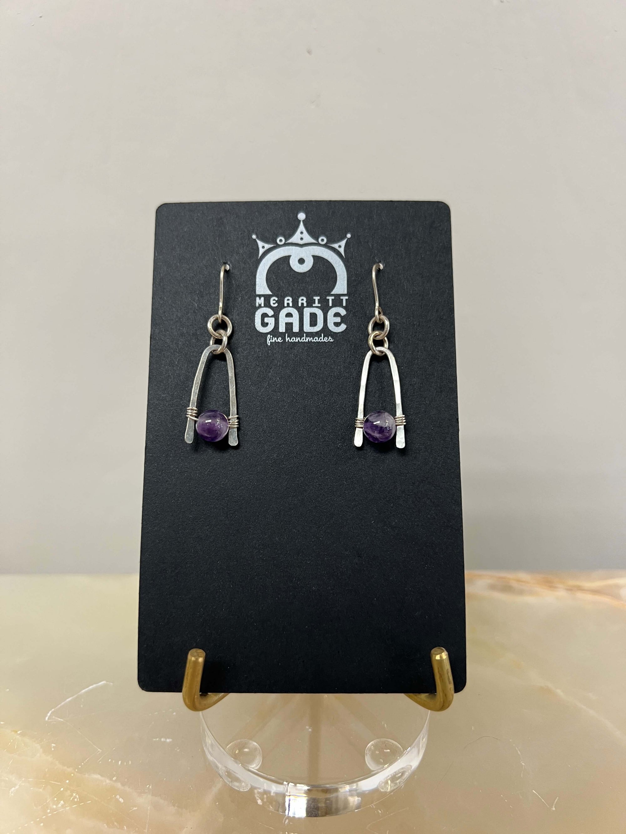 Amethyst Arches Earrings by Merritt Gade