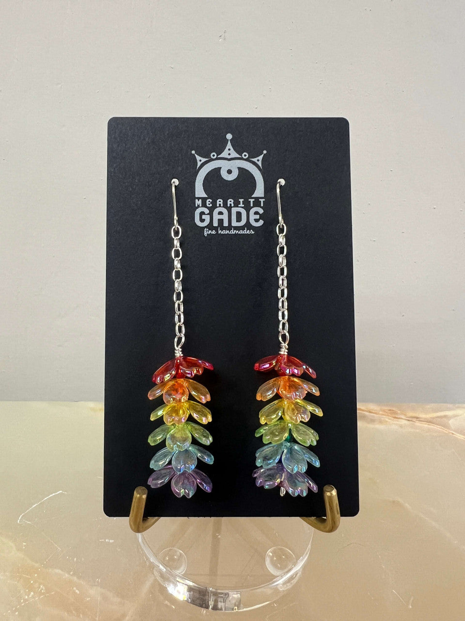 Rainbow Dangle Earrings by Merritt Gade