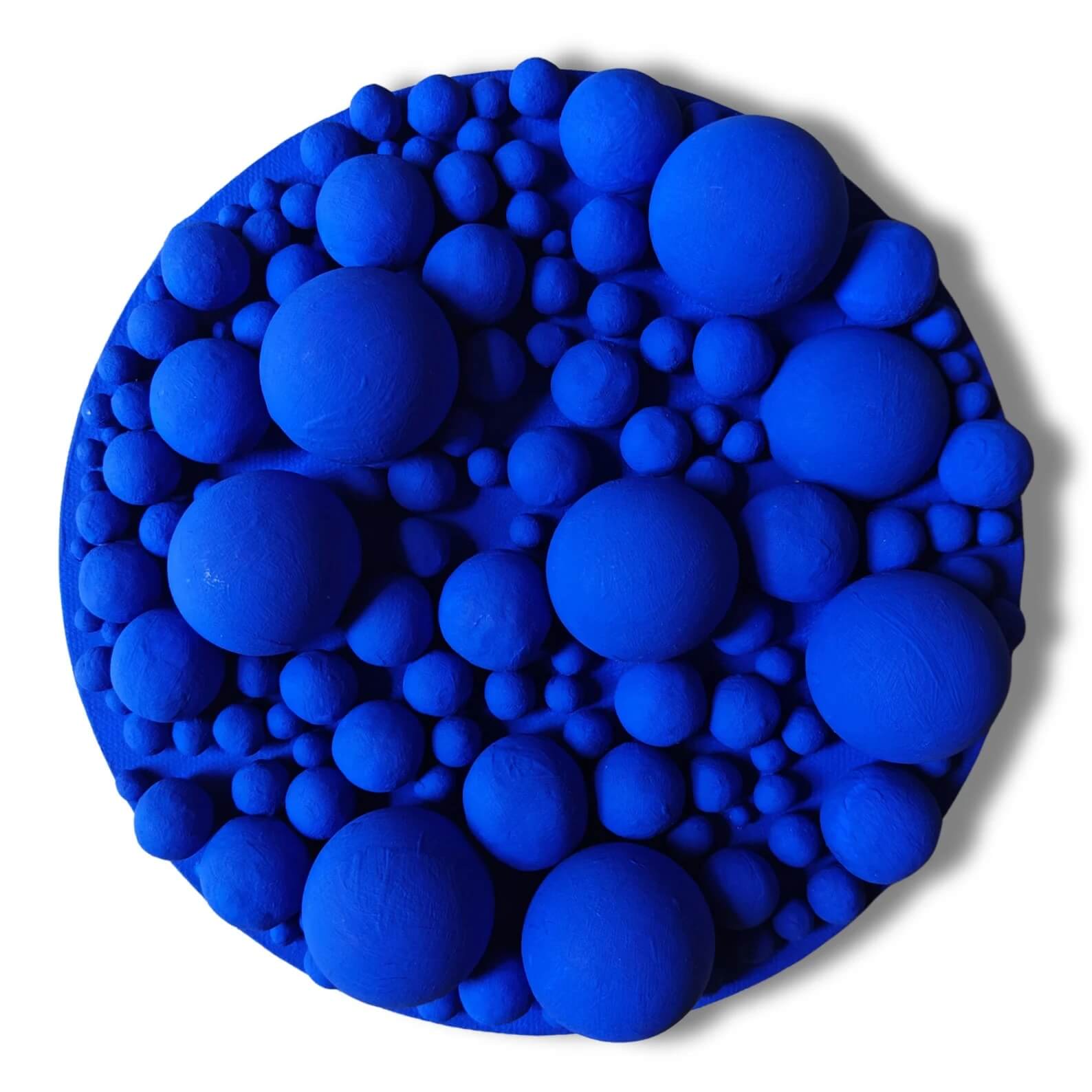 Blue Bubbles Circular by Natasha Kanevski