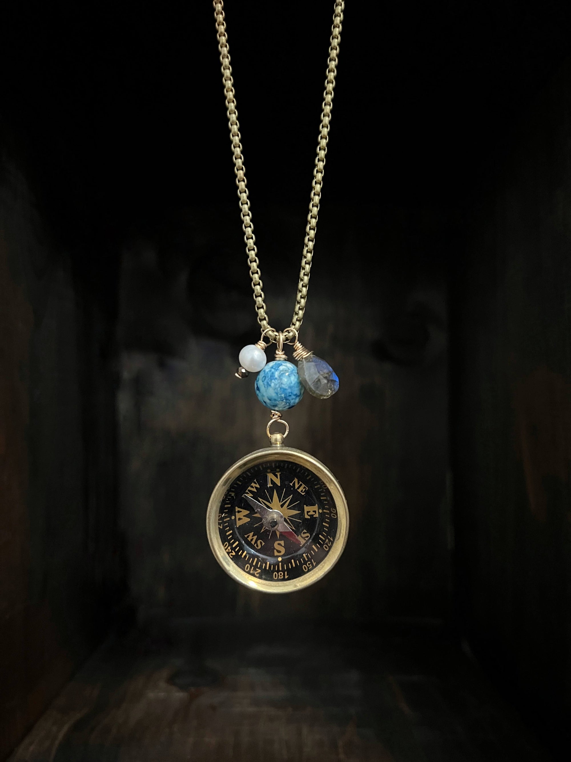 Compass Necklace by Pake