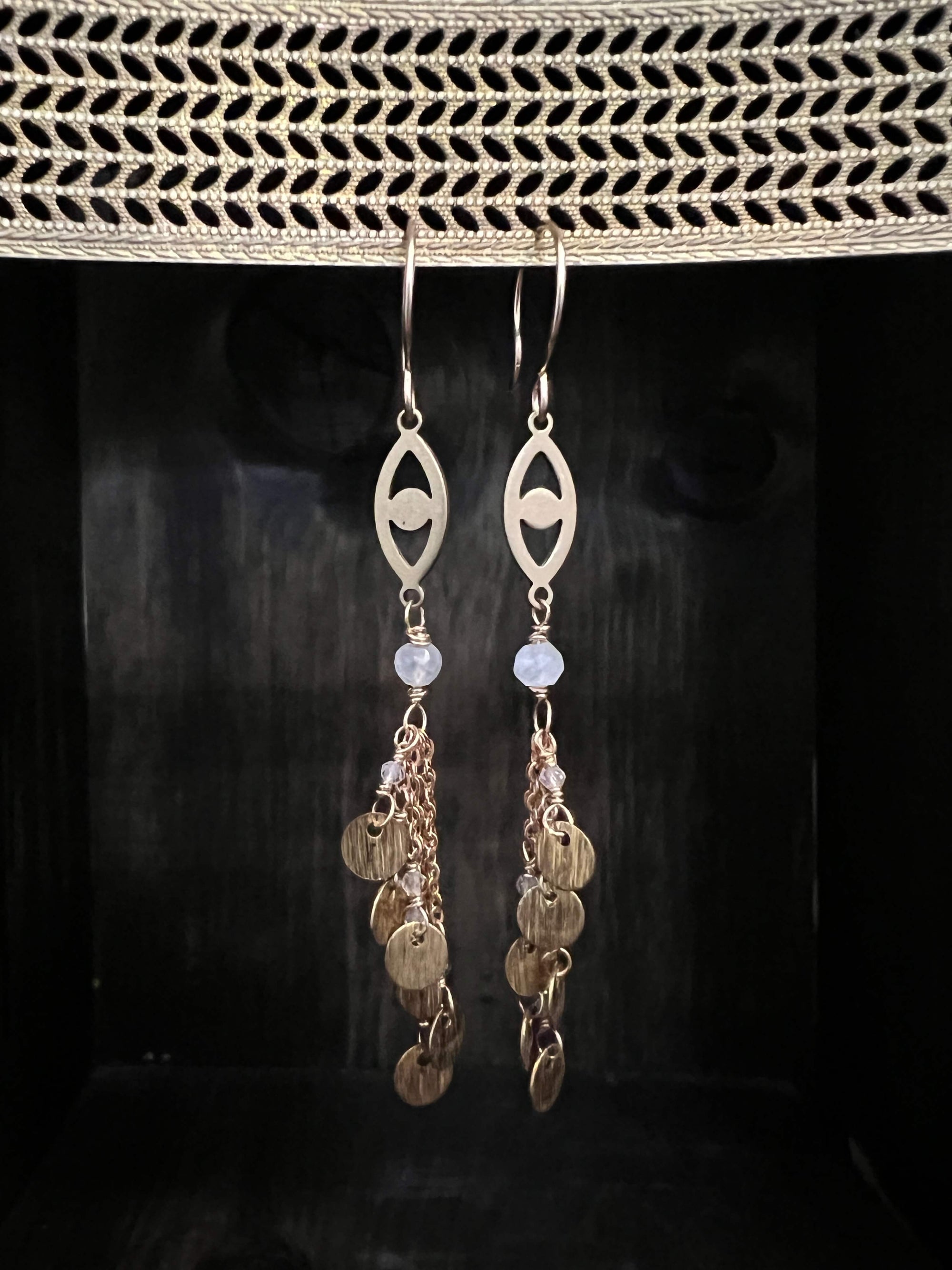 Evil Eye Cascade Earrings by Pake