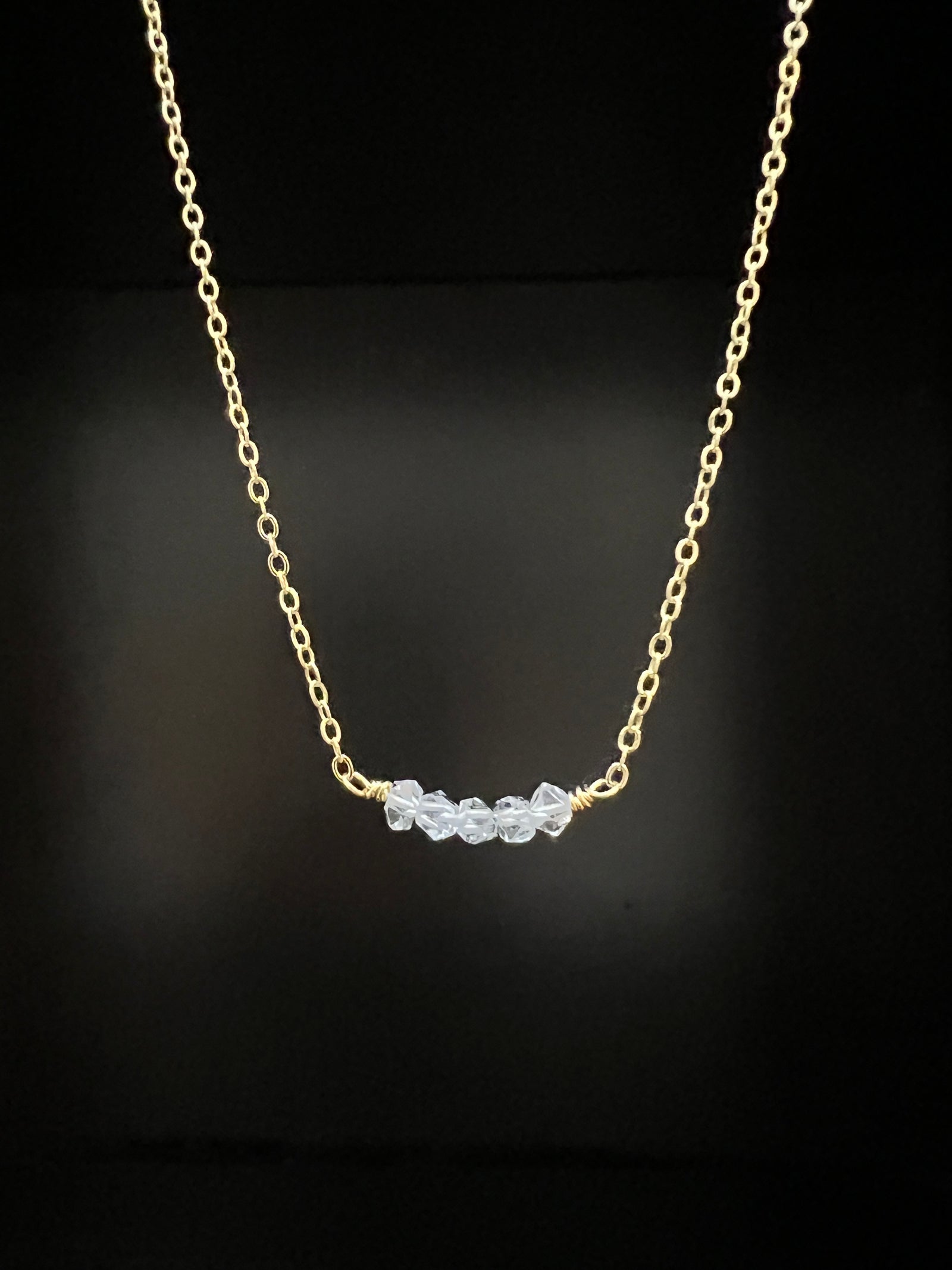 Herkimer Diamond Stack Necklace by Pake