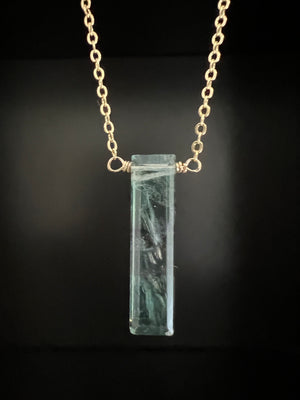 Pale Fluorite Bar Necklace by Pake