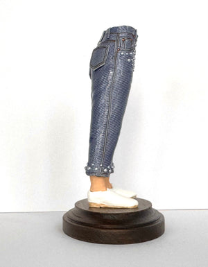 Pearl Studded Capri Jeans with White Shoes by Pamela Gross