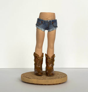 Daisy Dukes with Diamond Studded Boots by Pamela Gross