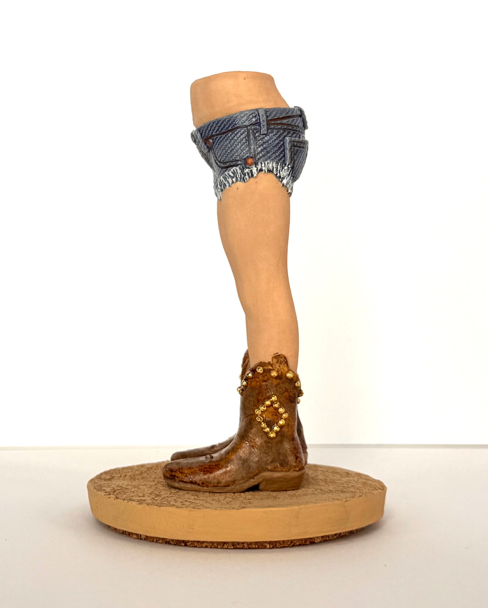 Daisy Dukes with Diamond Studded Boots by Pamela Gross