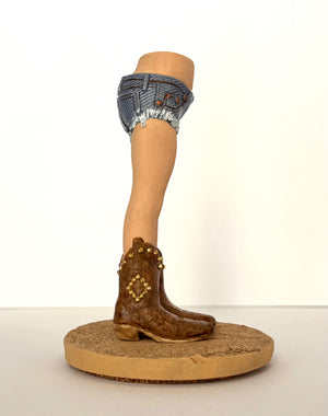 Daisy Dukes with Diamond Studded Boots by Pamela Gross