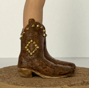 Daisy Dukes with Diamond Studded Boots by Pamela Gross