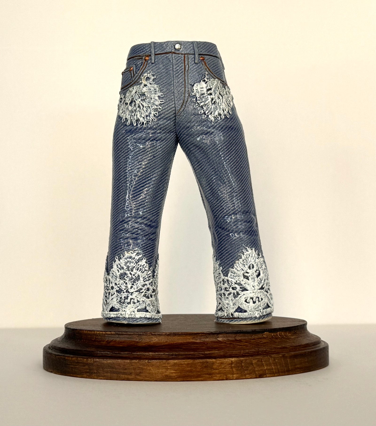 Walkabout Jeans with Thick Lace by Pamela Gross