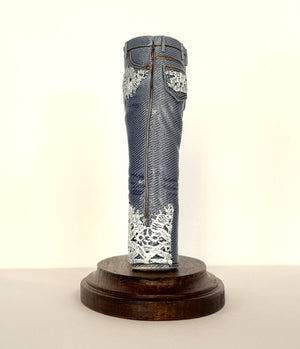 Walkabout Jeans with Thick Lace by Pamela Gross