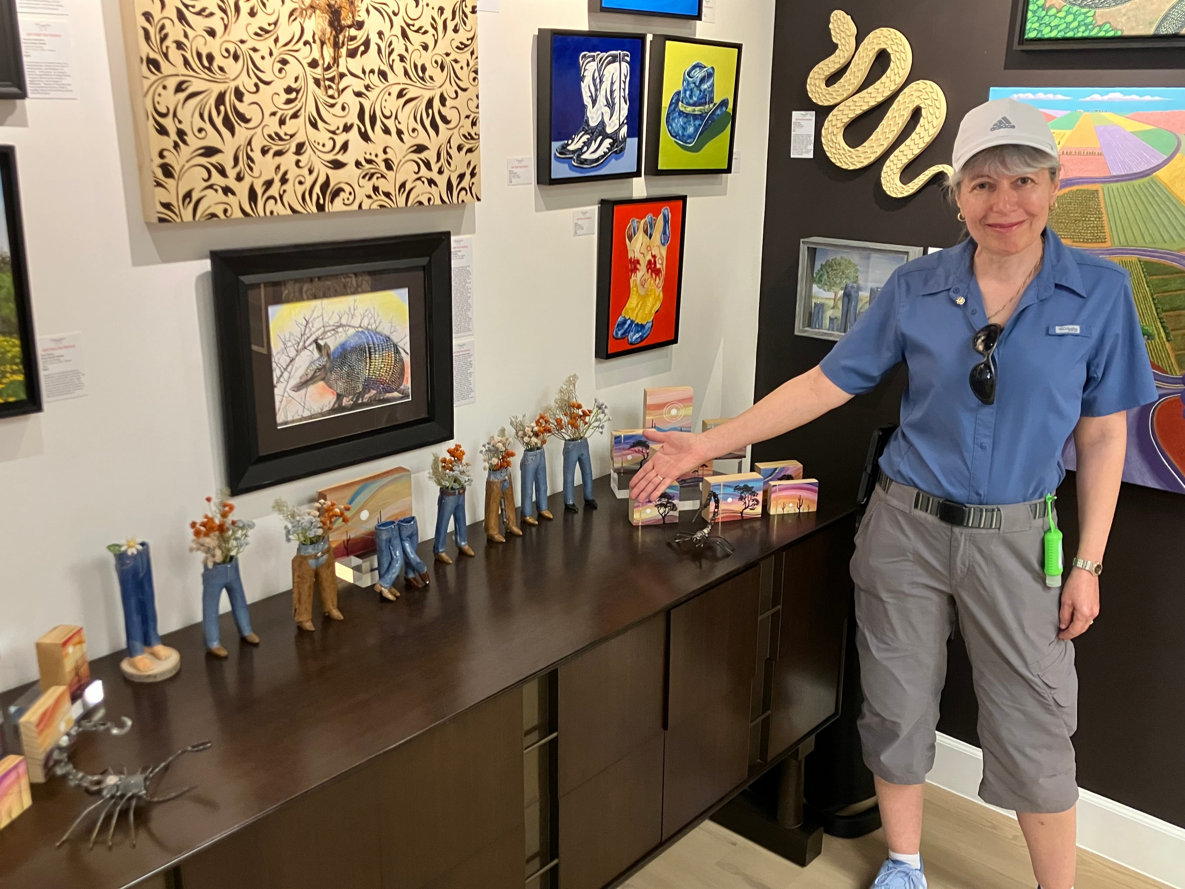 Walkabout Jeans Diorama - Family of Three by Pamela Gross