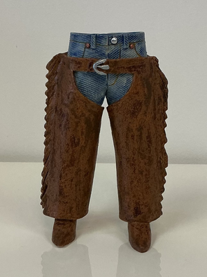 Walkabout Jeans with Fringe Chaps by Pamela Gross