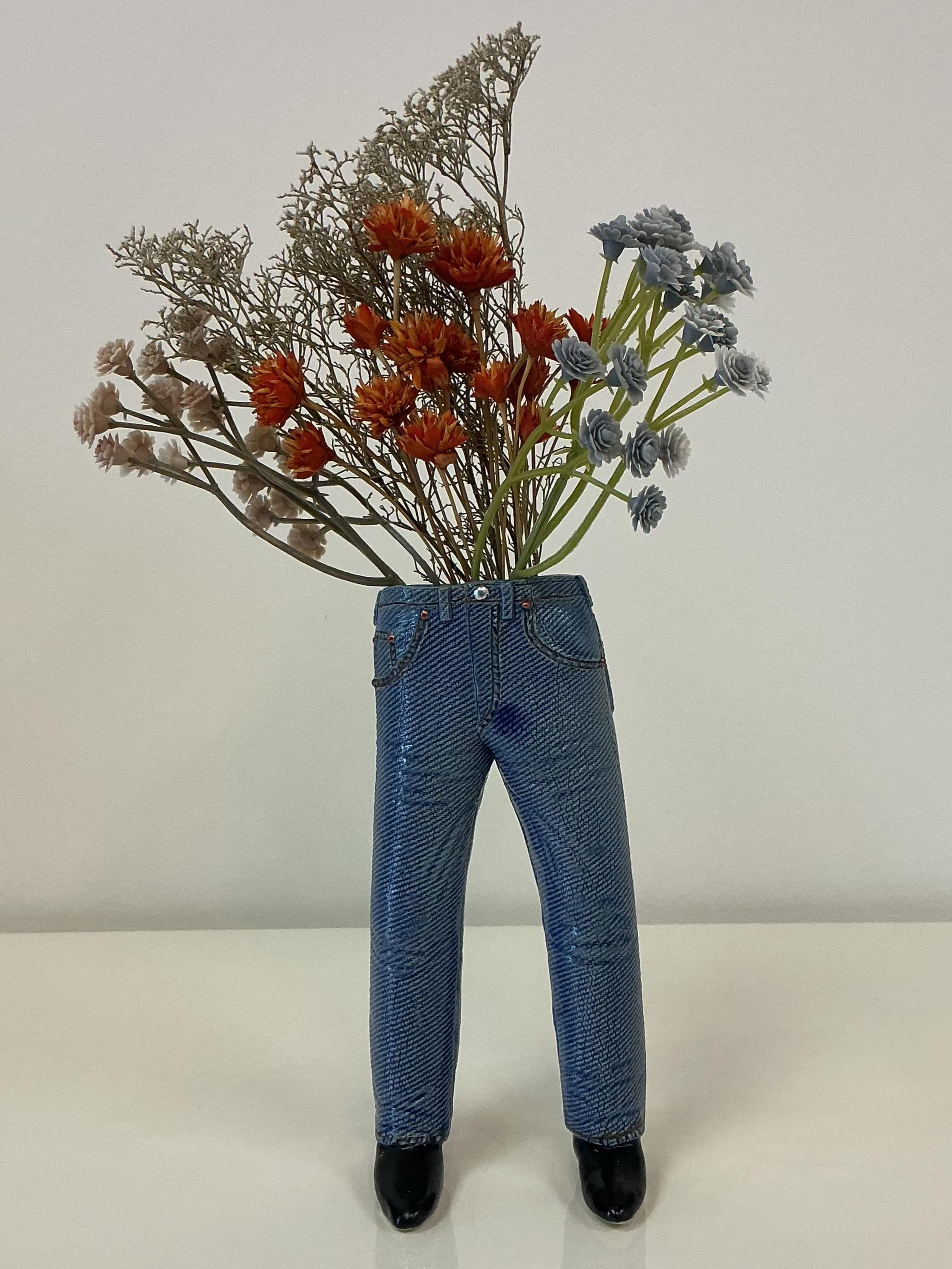 Walkabout Jeans with Black Boots and Dribble by Pamela Gross