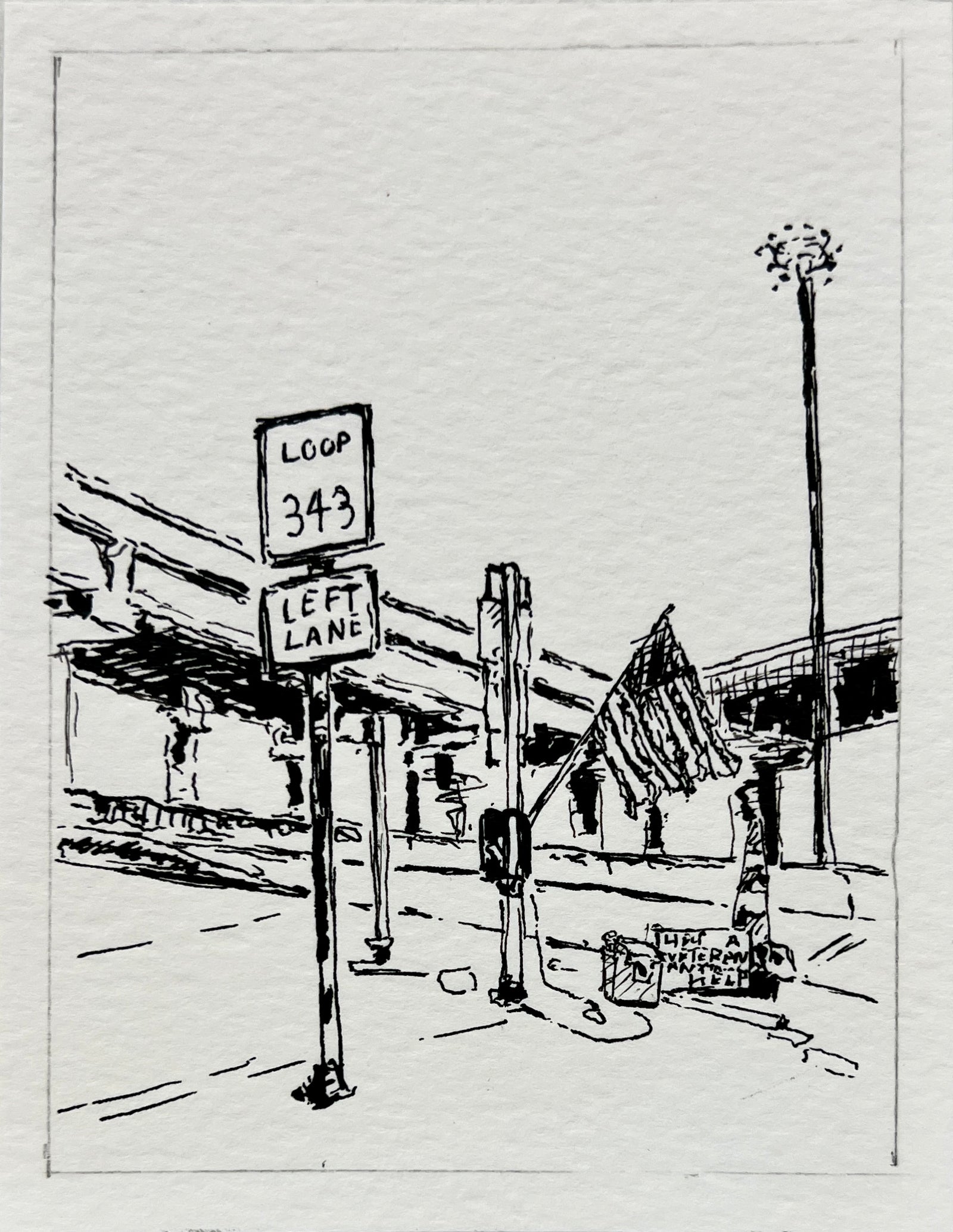 Help a Veteran, Anything Help by Paul Moncus - Mini Original