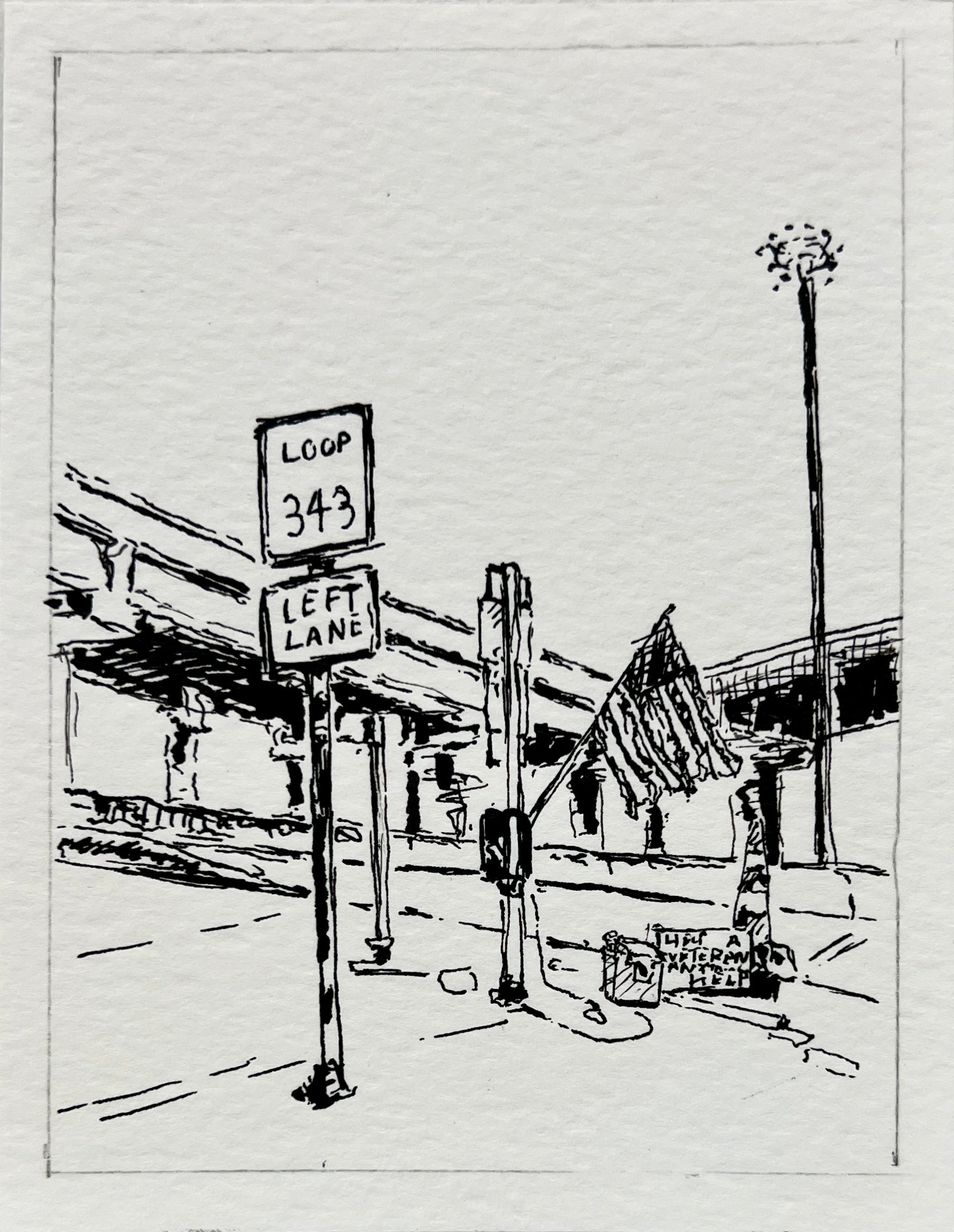 Help a Veteran, Anything Help by Paul Moncus - Mini Original