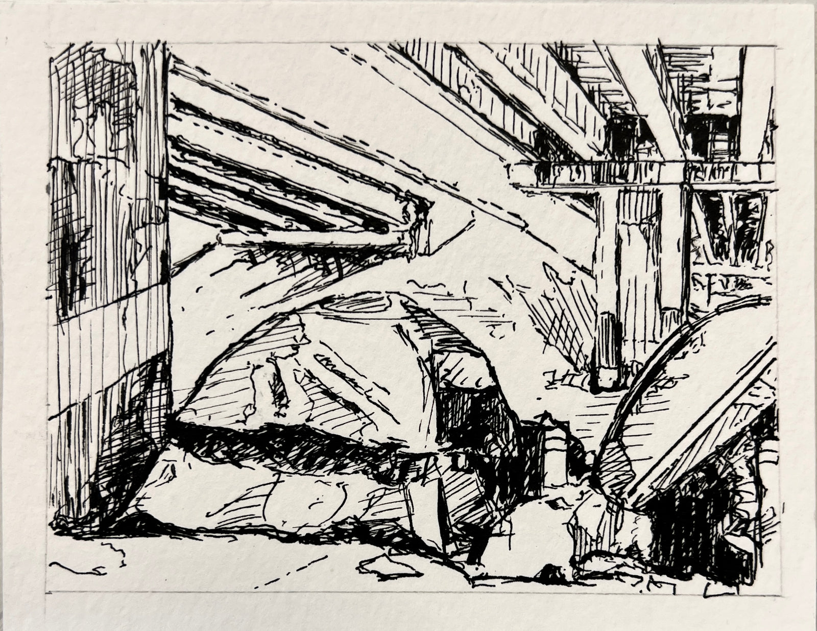 Menchaca and Ben White by Paul Moncus - Mini Original