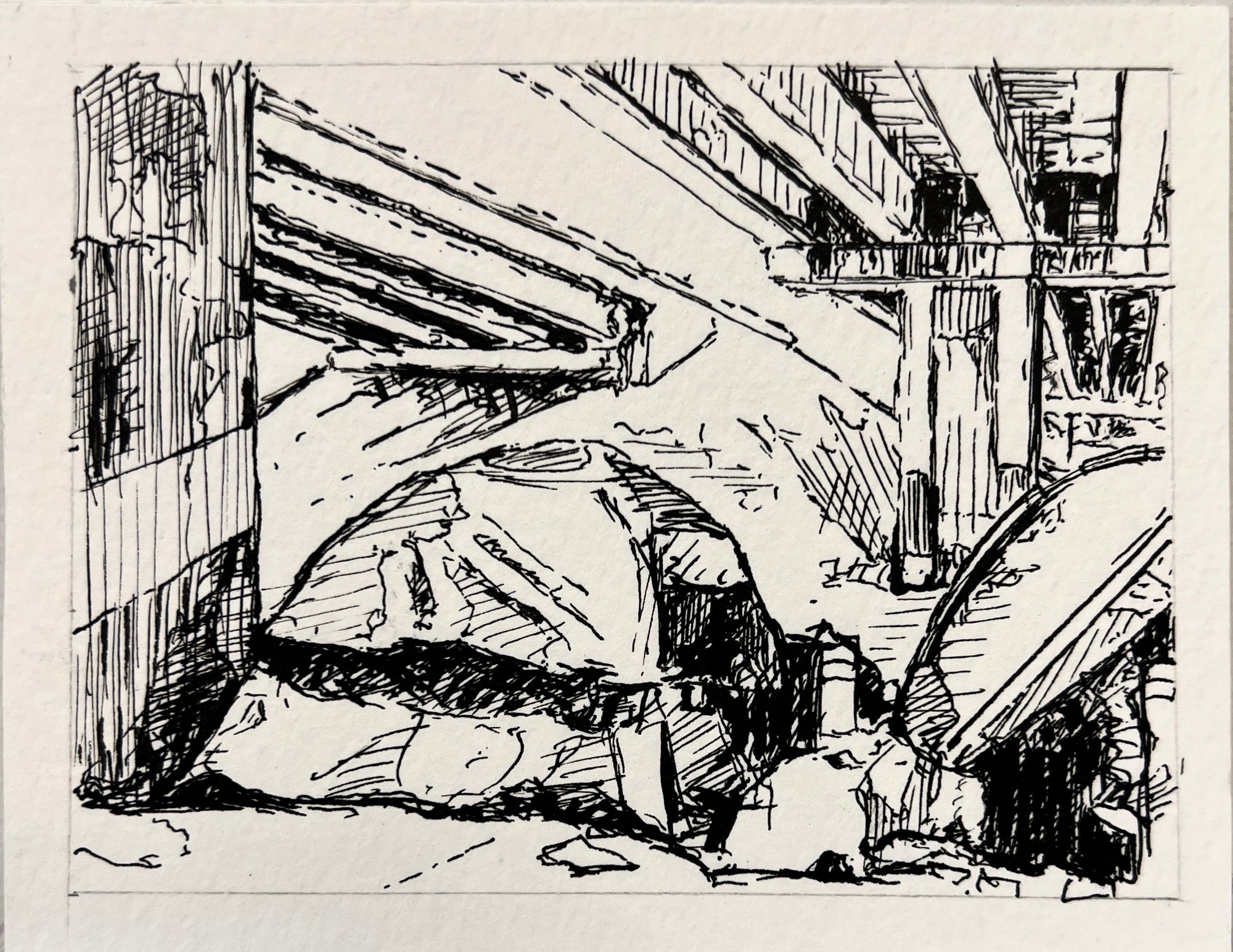 Menchaca and Ben White by Paul Moncus - Mini Original