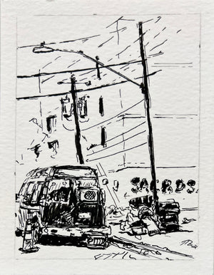 Near Hancock by Storage Units by Paul Moncus - Mini Original