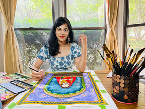 Get to Know the Austin Artist:
I am Preeti Agrawal, a passionate Austin-based watercolor artist, avid crafter and social media blogger. While I enjoy painting many subjects, I find my passion in painting antique objects, and specifically doors from many times and places.