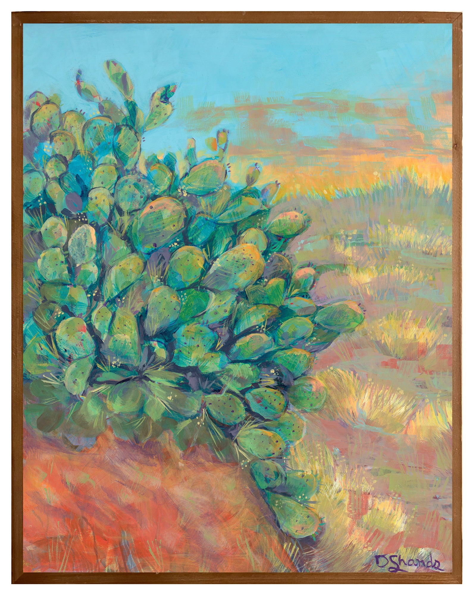 Prickly Pear At Big Bend by Debbie Shands Celusniak