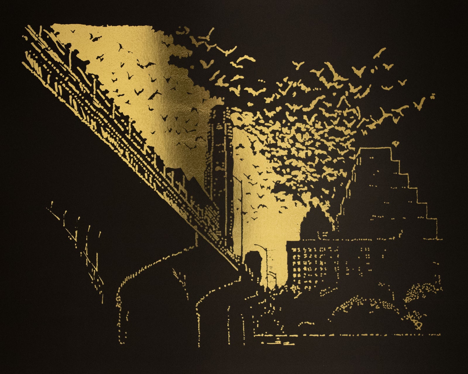 Keep Austin Winged Print by Victor Selin