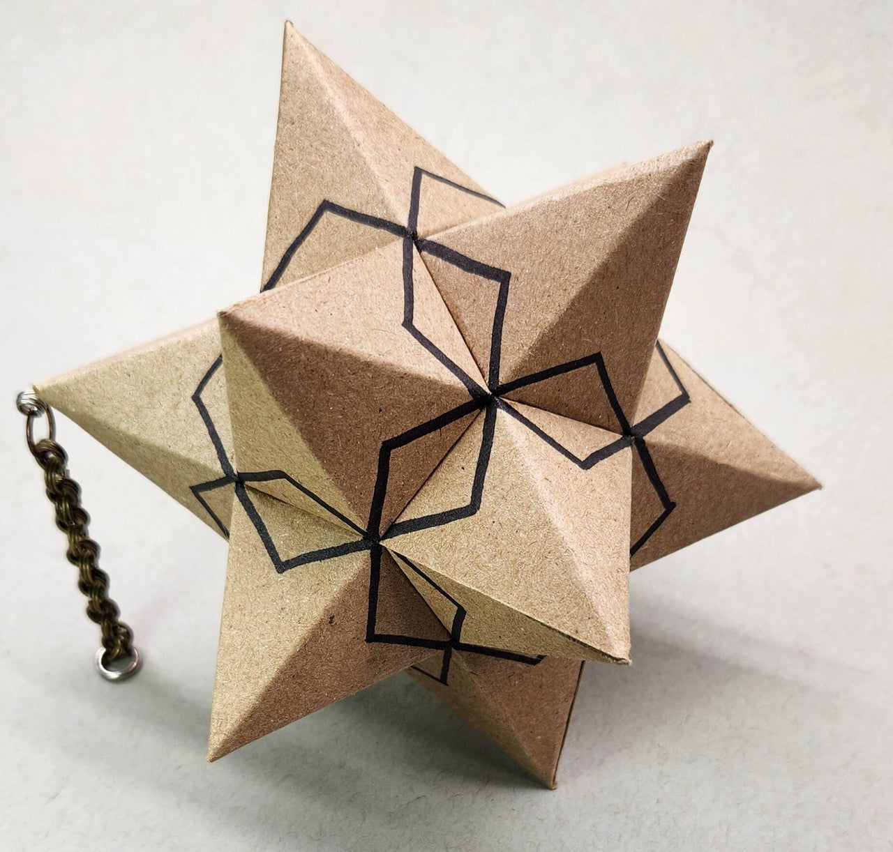 The Great Stellated Dodecahedron. Traditionally representing the Universe or Aether.
One of Five Platonic Solids found in Sacred Geometry.