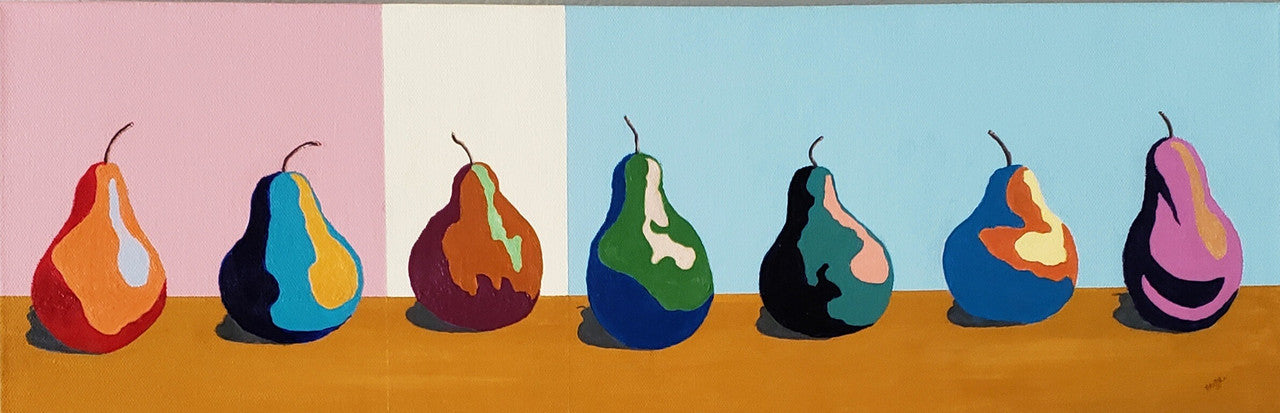 Pear Parade Print by Rachel Noffke