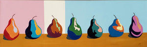 Pear Parade Print by Rachel Noffke