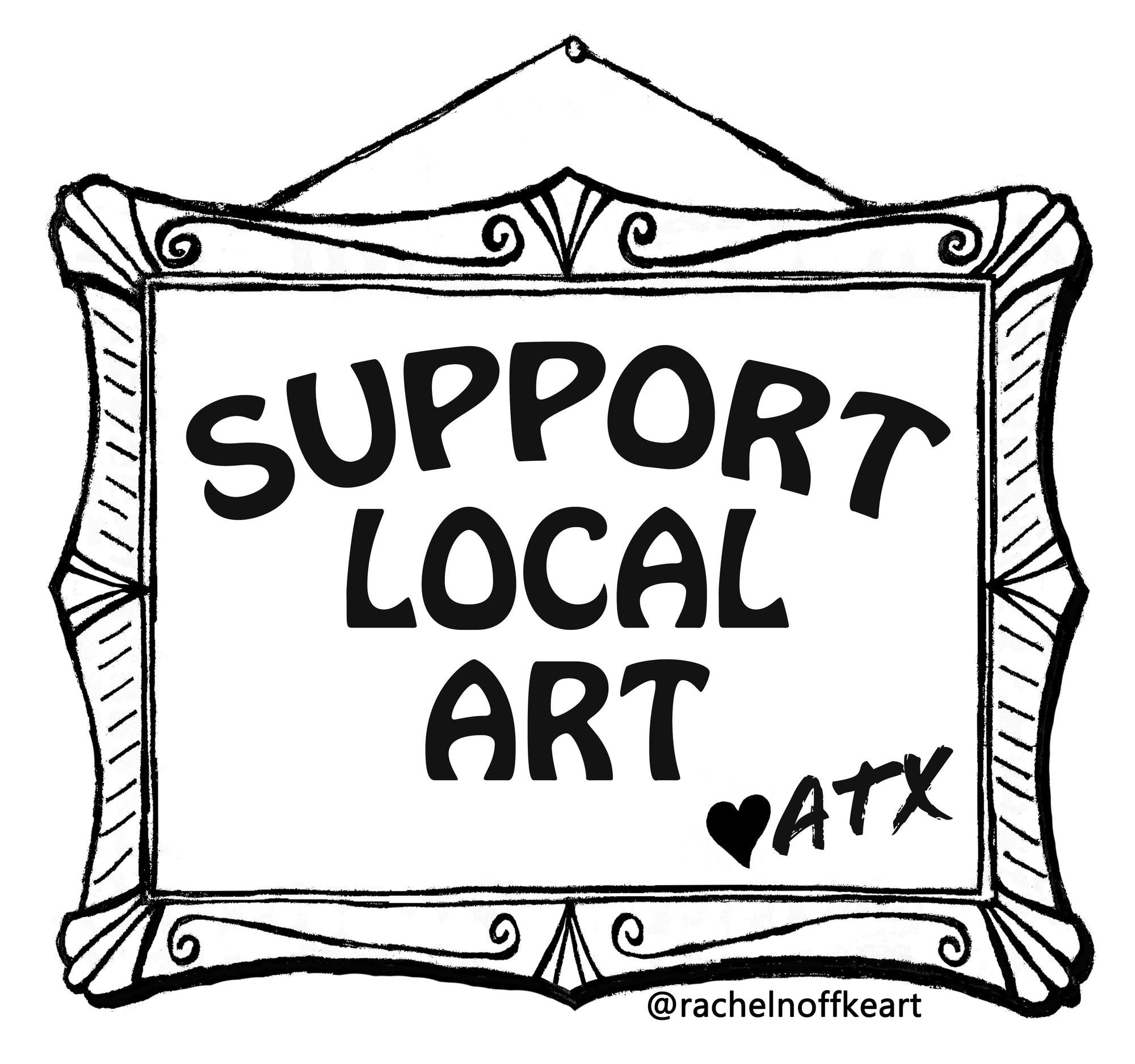 Support Local Art Sticker by Rachel Noffke