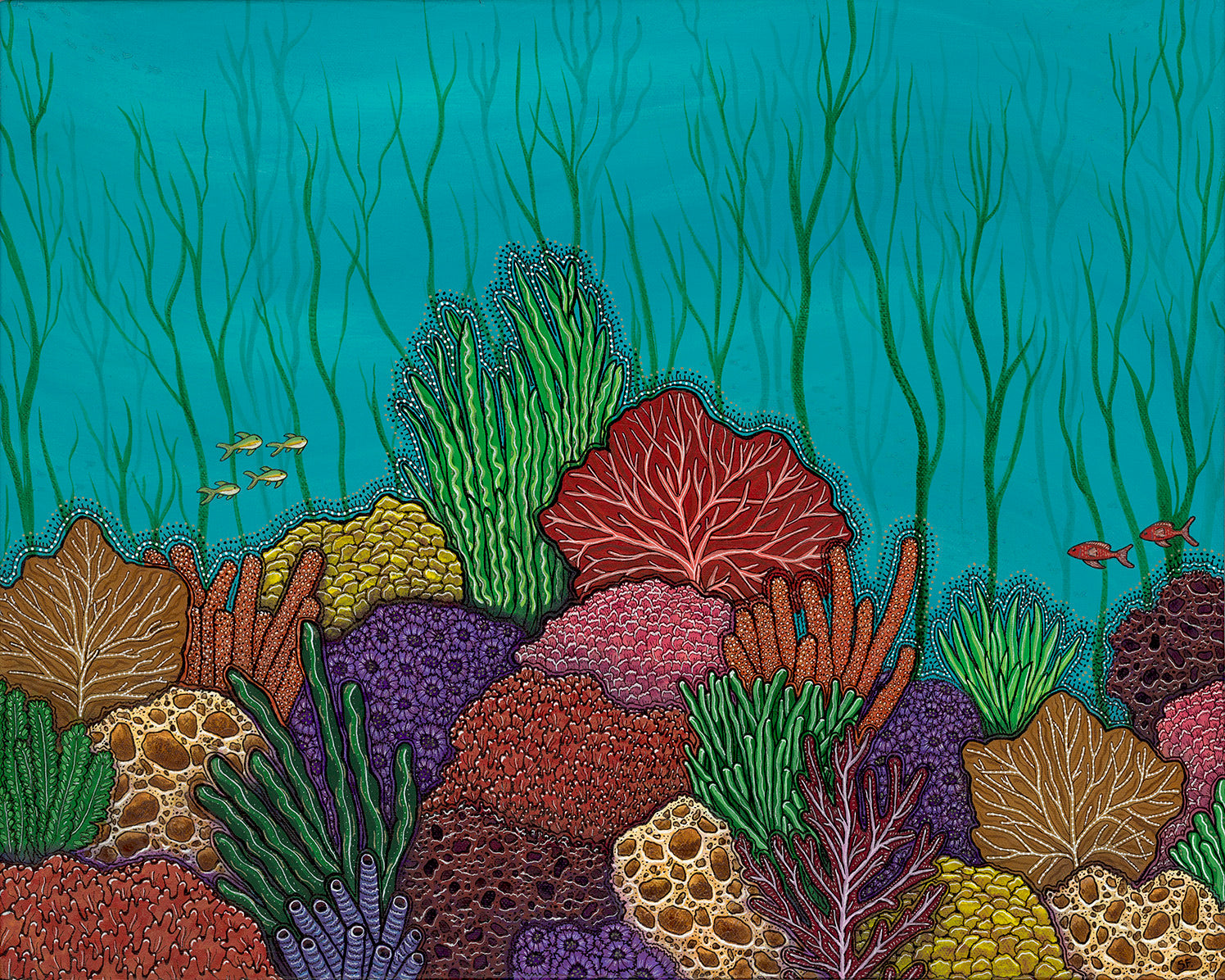 Rainforest of the Sea Print by Sarah Figueroa