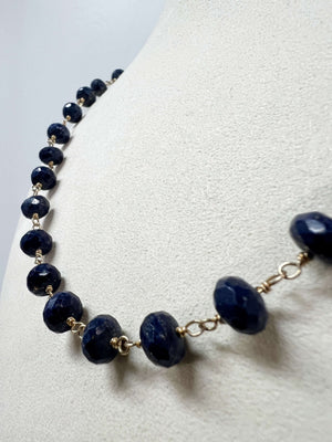 Lapis and Gold Filled Necklace by Rebecca Frazier Jewelry