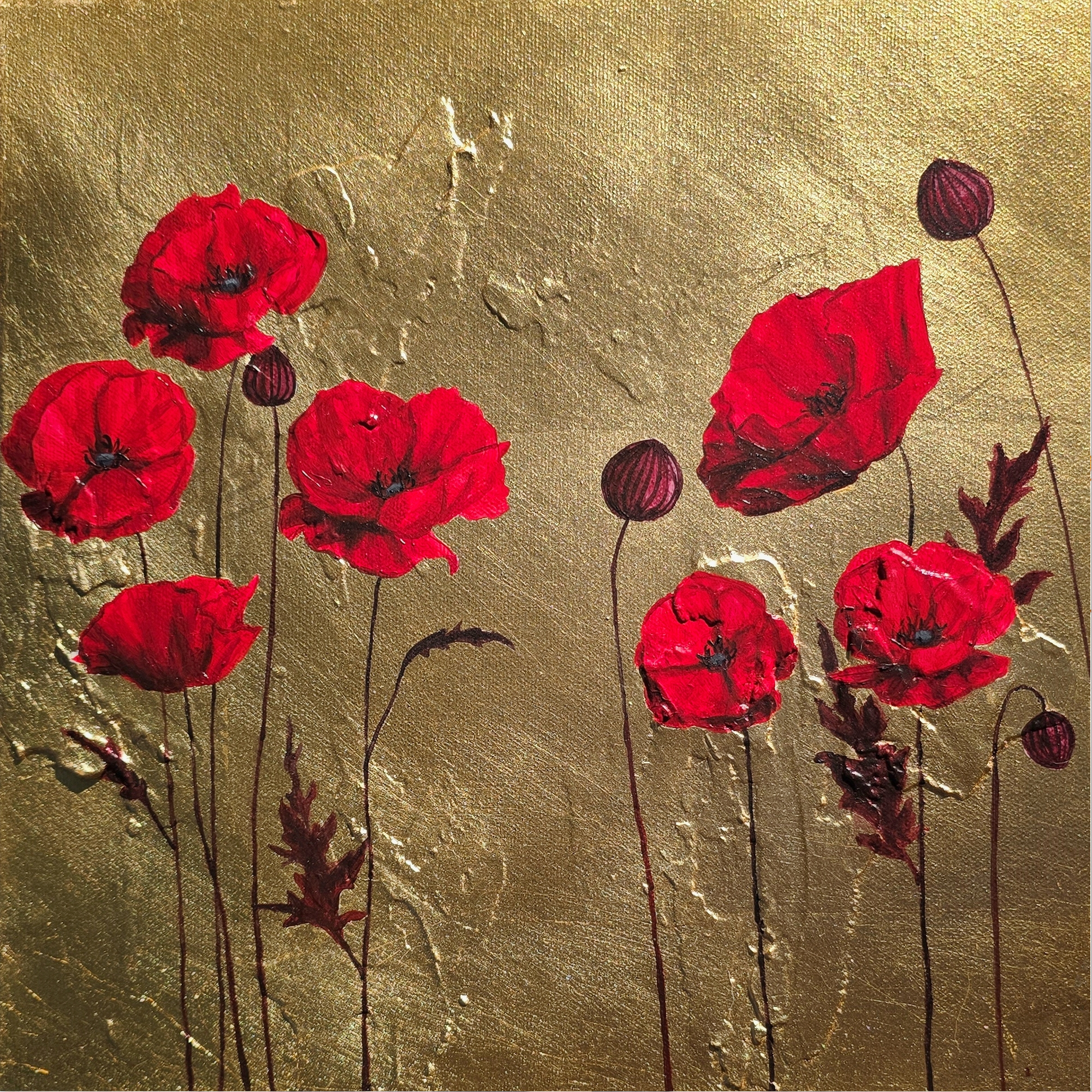 Red Poppies II by Lauren Hua