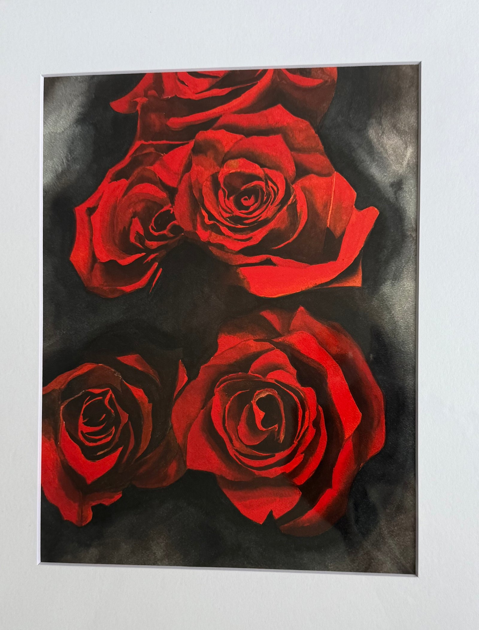 Red Roses Greeting Cards by Sushmitha Din Kashi