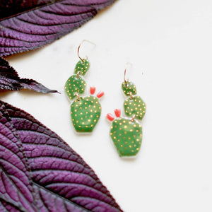 Cactus Earrings - BAJA Collection by Remnant Studios