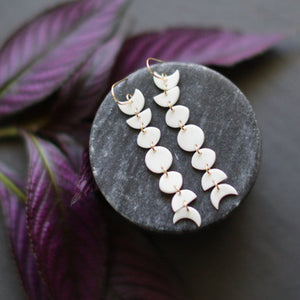 Moon Phases Earrings - BAJA Collection  by Remnant Studios