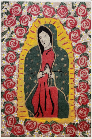 Virgen de Guadalupe Print by Ricardo Zamora