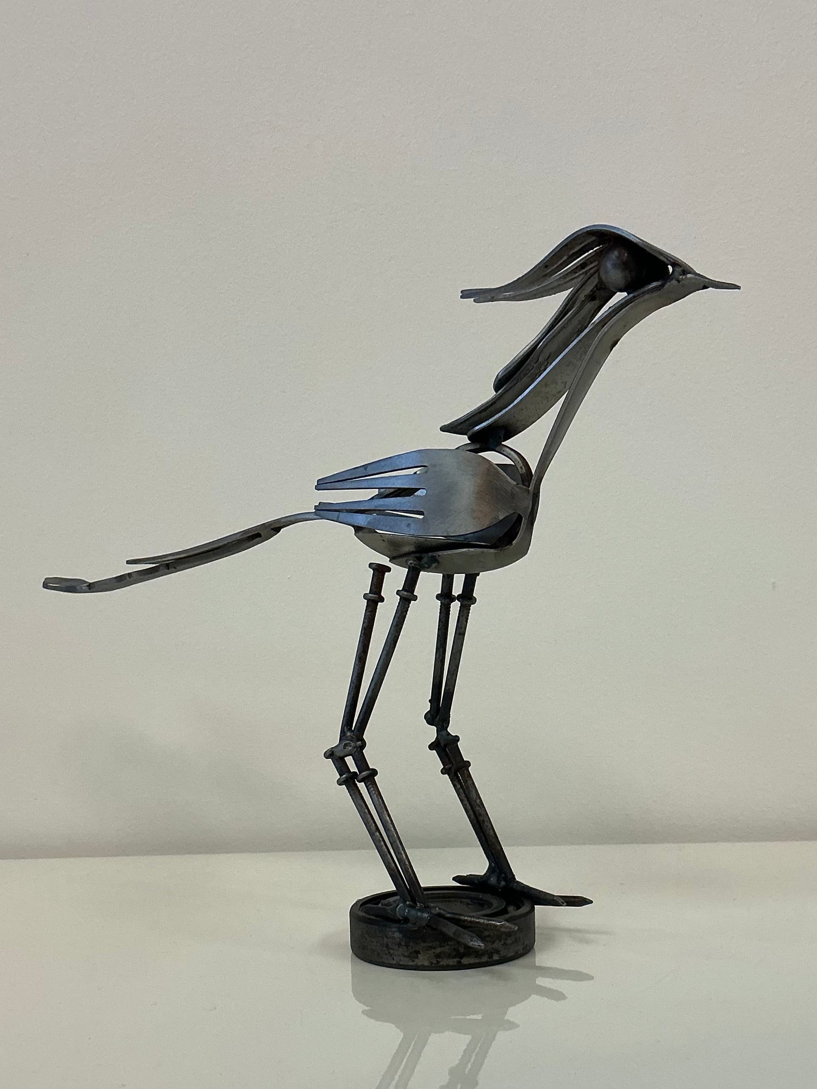 Roadrunner Metal Art Sculpture by Bernardo Meza of Meza Metal Sculptures