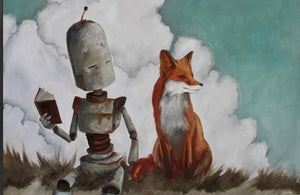 Fox Bot - Robots in Rowboats by Lauren Briere + Paper Print