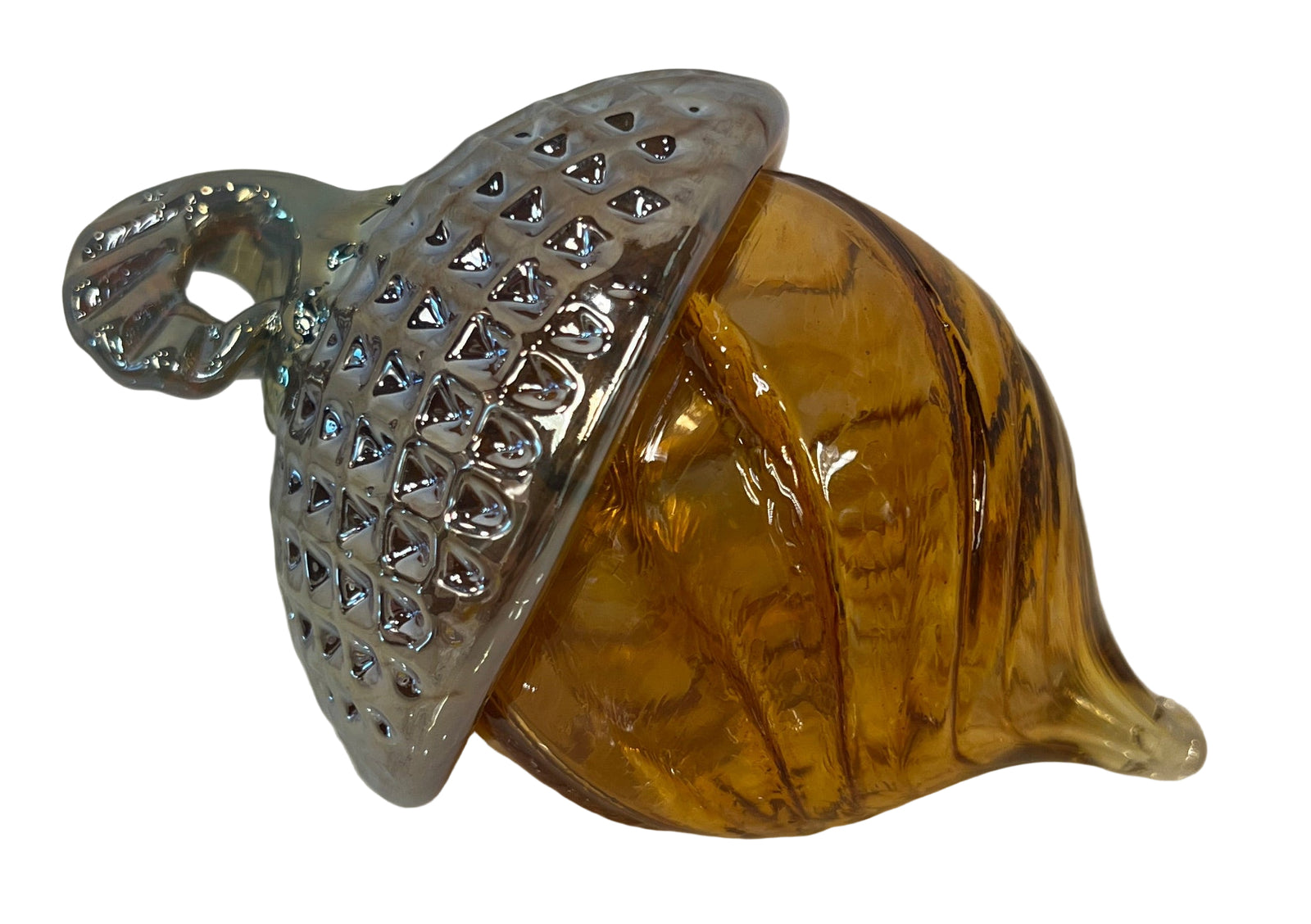 Acorn Glass Sculpture Ornament by Ryan Doolittle Glass
