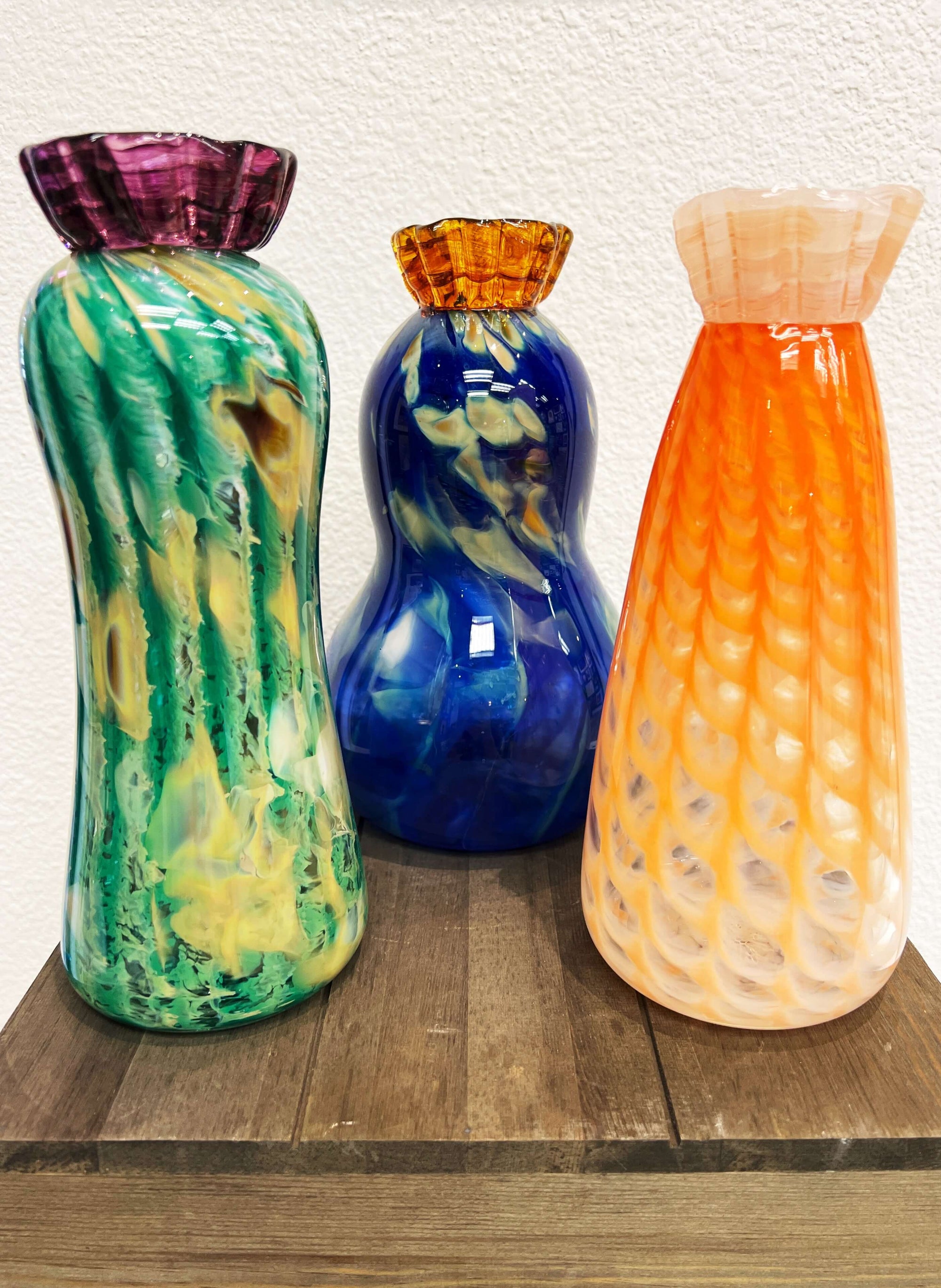 Nyad Vases by Ryan Doolittle Glass