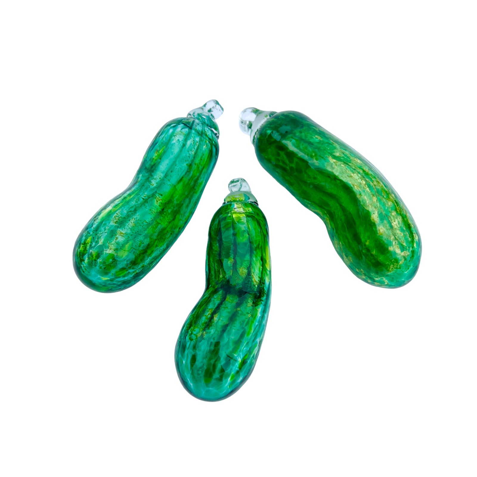 Solid Glass Pickle Ornament by Ryan Doolittle Glass
