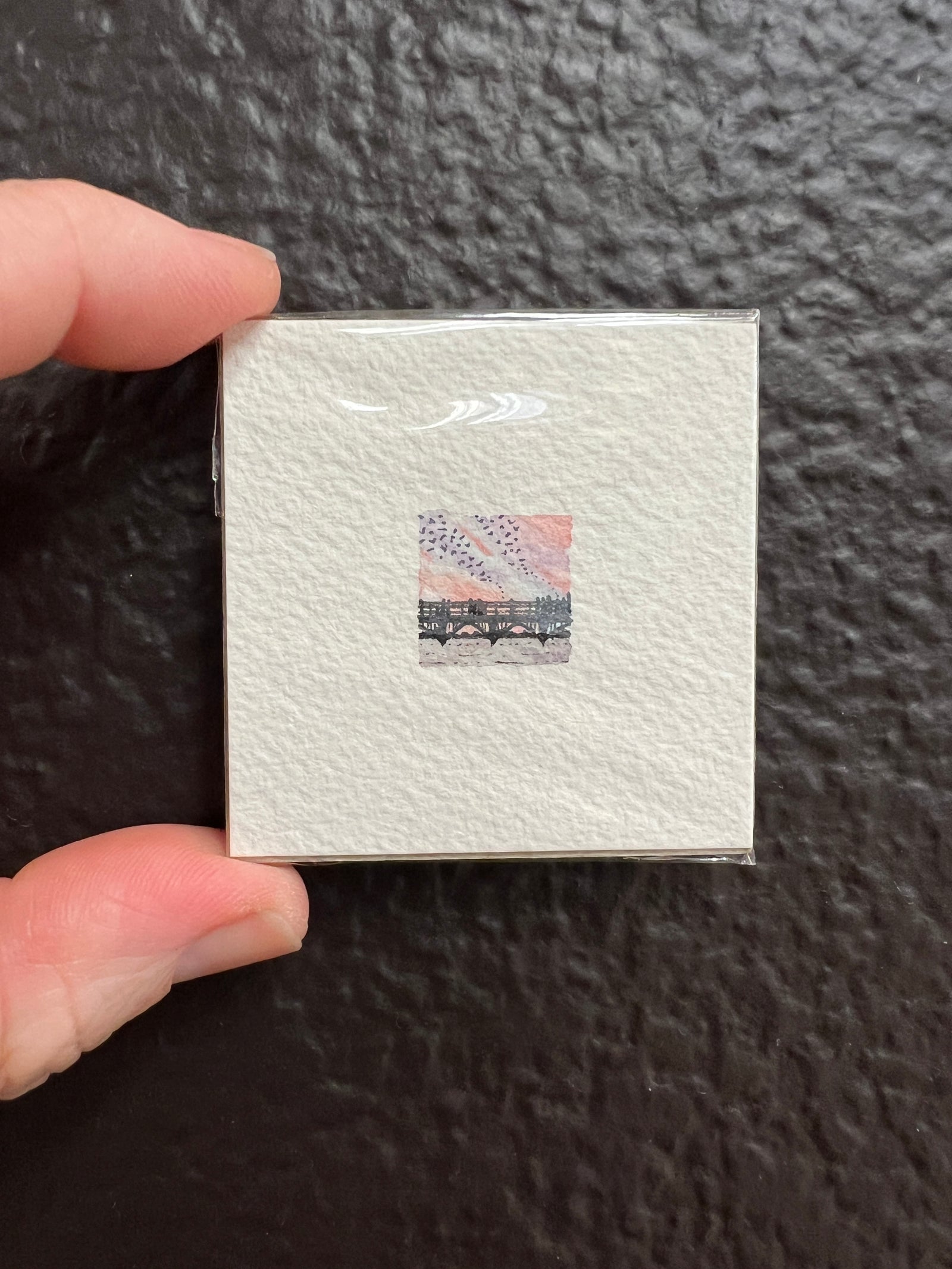 Teeny Tiny Bat Bridge Original by Sally Van Horn