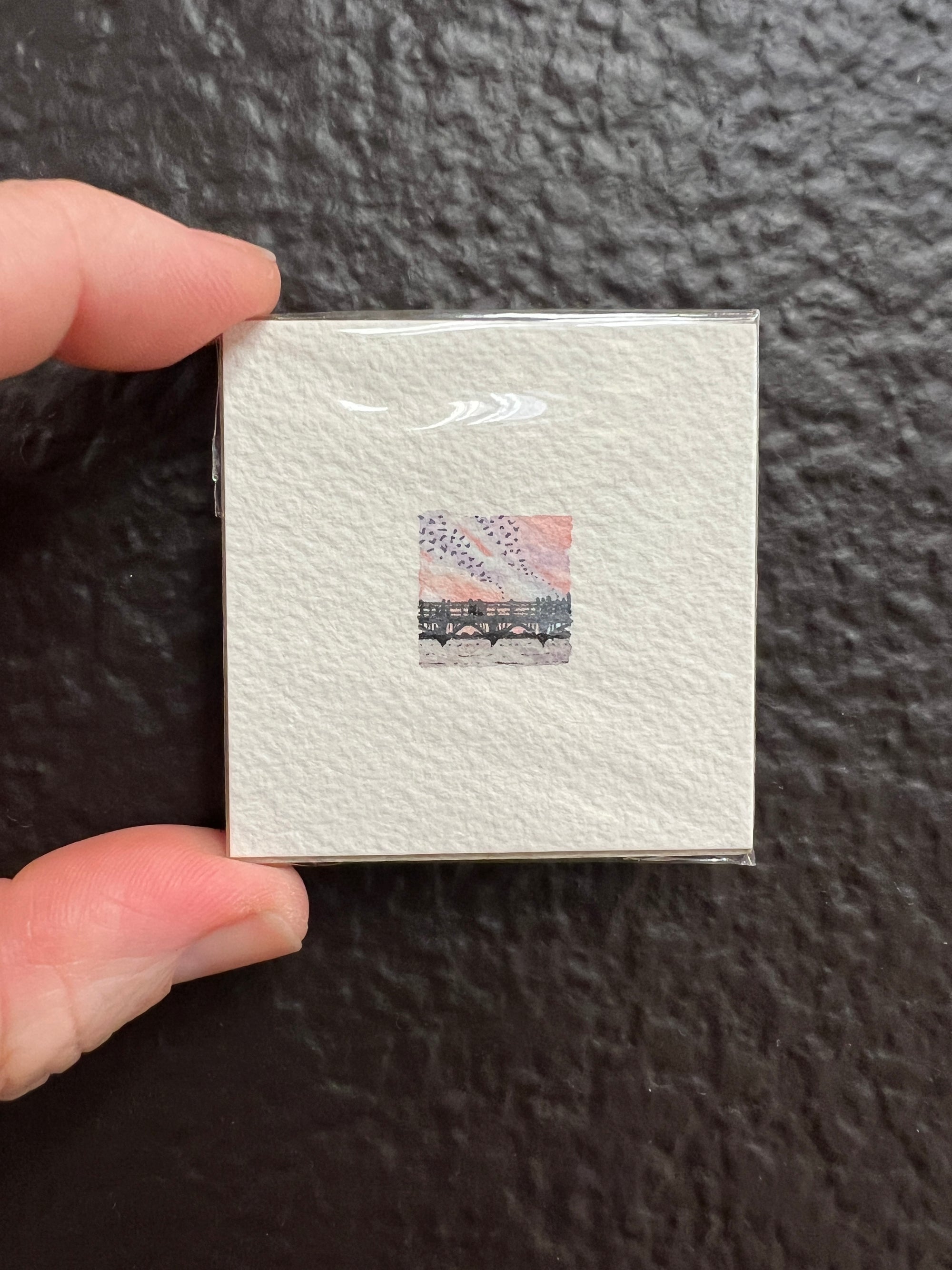 Teeny Tiny Bat Bridge Original by Sally Van Horn