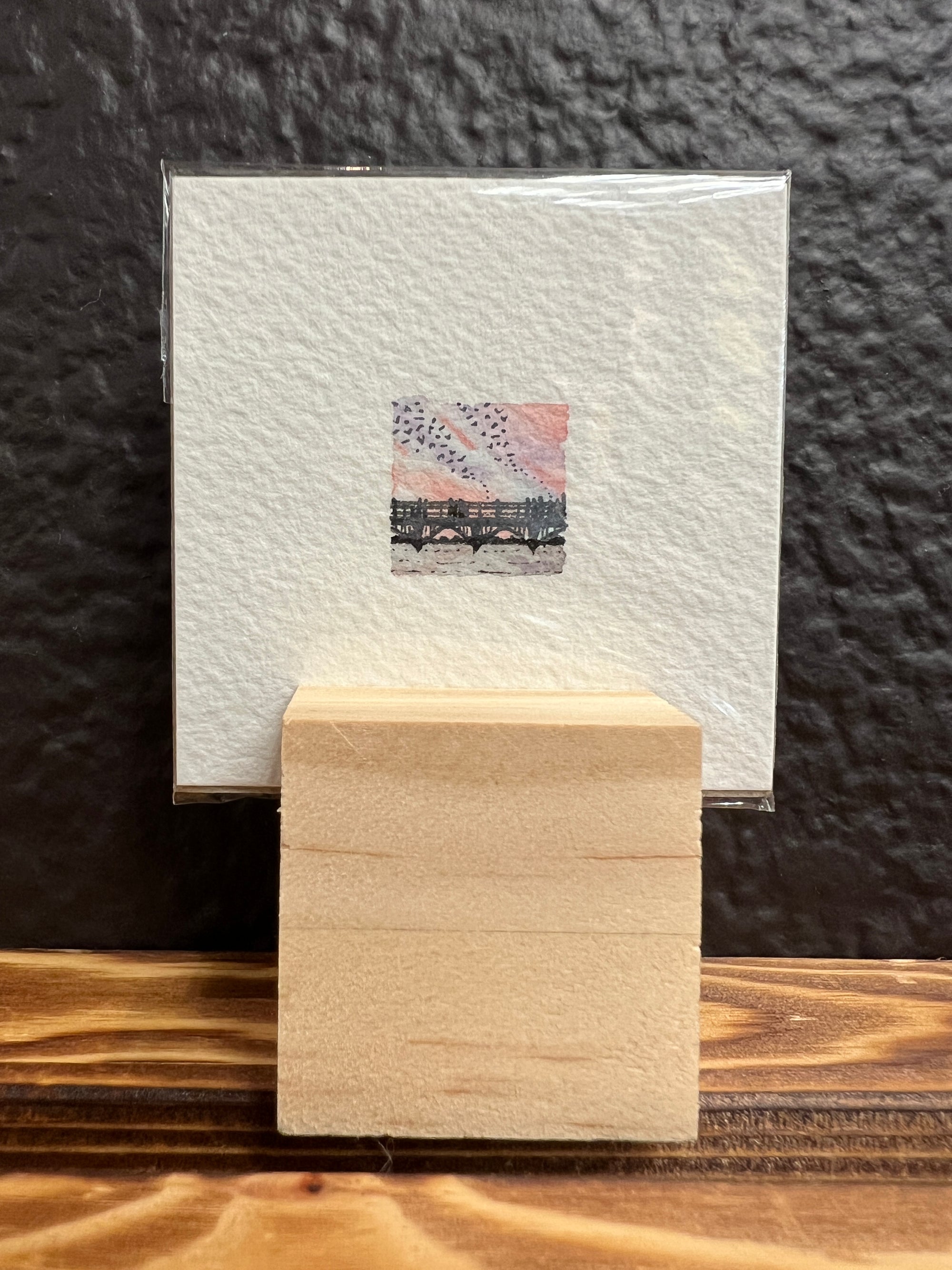 Teeny Tiny Bat Bridge Original by Sally Van Horn