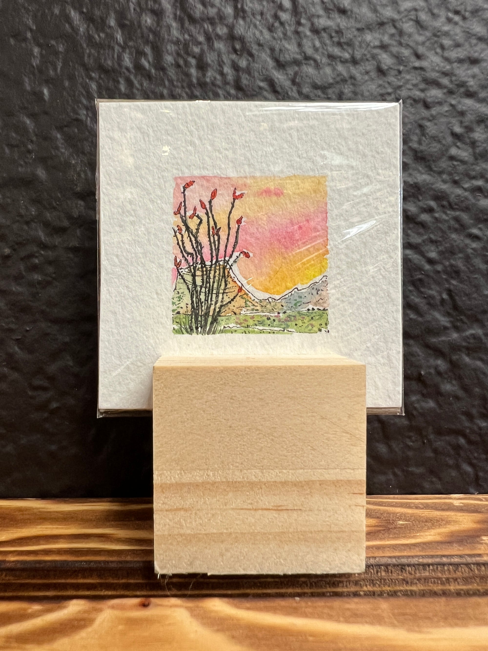 Teeny Tiny Ocotillo Original by Sally Van Horn